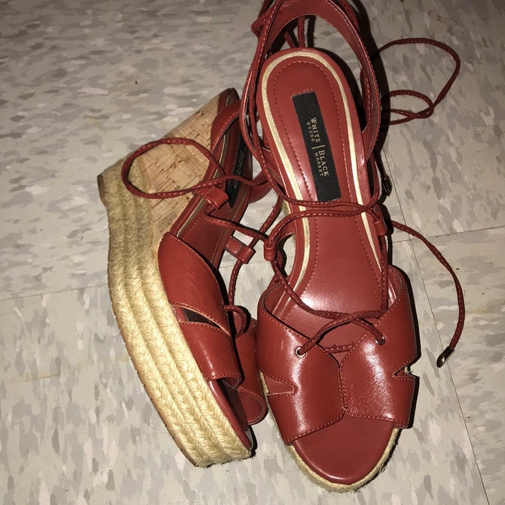 WHBM Strappy Wedge